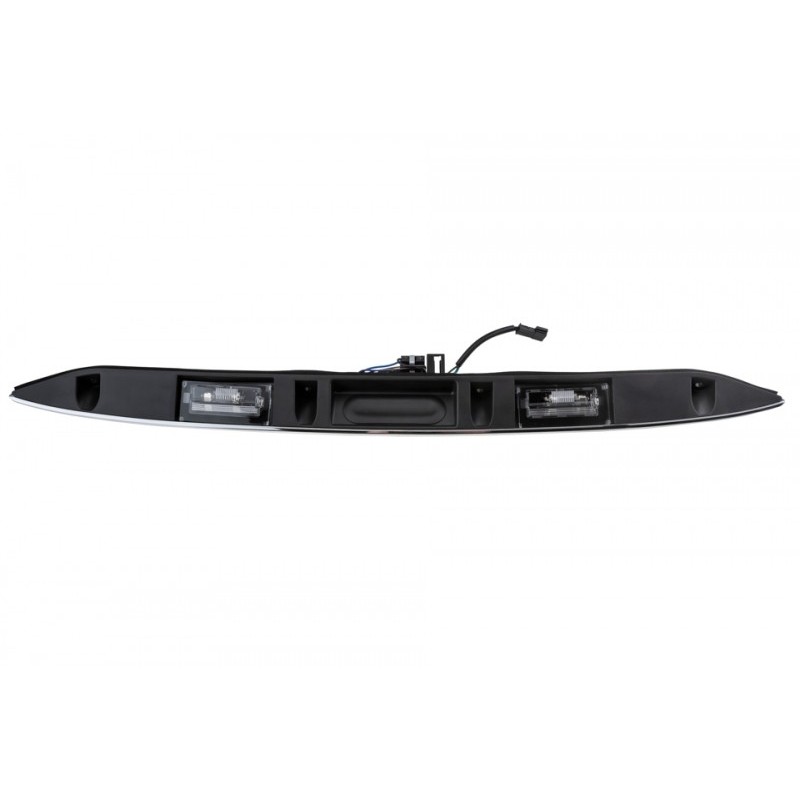 Comutator deschidere portbagaj Mini R50, R52, R53 2001-, Crom, Cu lampa numar, 51137074020