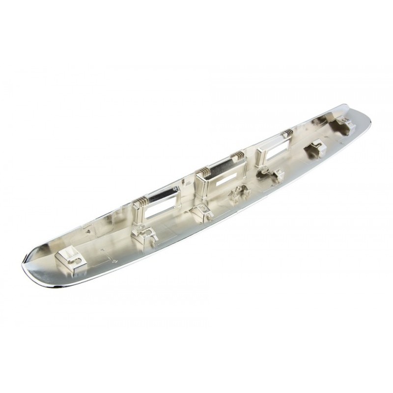 Ornament haion capota spate Nissan Qashqai 2006-2013, pt.vehicule fara sistem intrare de keyless/go, Crom, 90812-JD00H