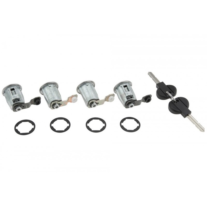 Set cilindru inchidere Citroen Berlingo -2008, Xsara Picasso -2005, Xsara -2005, Peugeot Partner -2008, complet 4 butuci cu 2 chei, 9170.G3