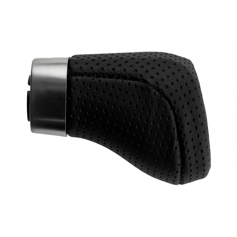 Maner schimbator viteze Bmw E81, E82, E87, E90, E91, E92, E93-, 6 viteze, Piele ecologica, Diametru orificiu de montare buton: 15mm, GZB-BM-012