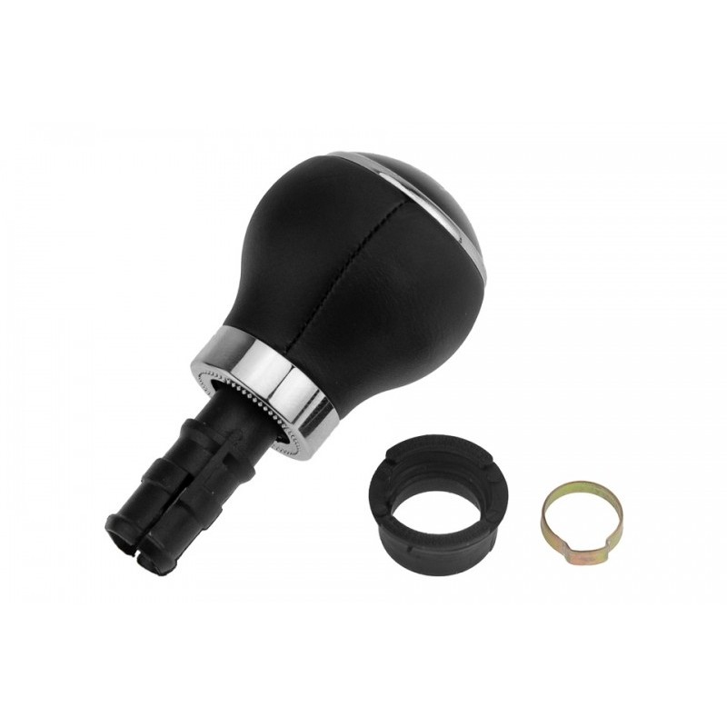 Maner schimbator viteze Vw Golf 5 2003-, Golf 6 2008-, Golf Plus 2005-, Jetta 2006-, 5 trepte, Capac Negru, Piele, GZB-VW-027