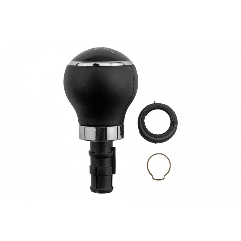 Maner schimbator viteze Vw Golf 5 2003-, Golf 6 2008-, Golf Plus 2005-, Jetta 2006-, 5 trepte, Capac Negru, Piele, GZB-VW-027
