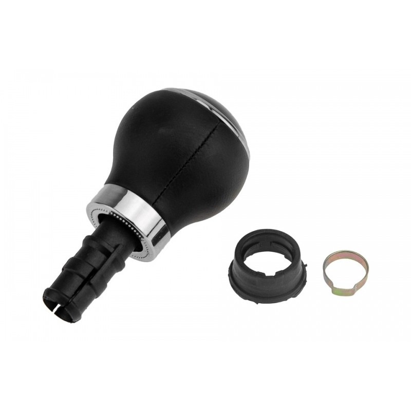 Maner schimbator viteze Vw Golf 5 2003-, Golf 6 2008-, Golf Plus 2005-, Jetta 2006-, 6 trepte, Capac Negru, Piele, GZB-VW-028