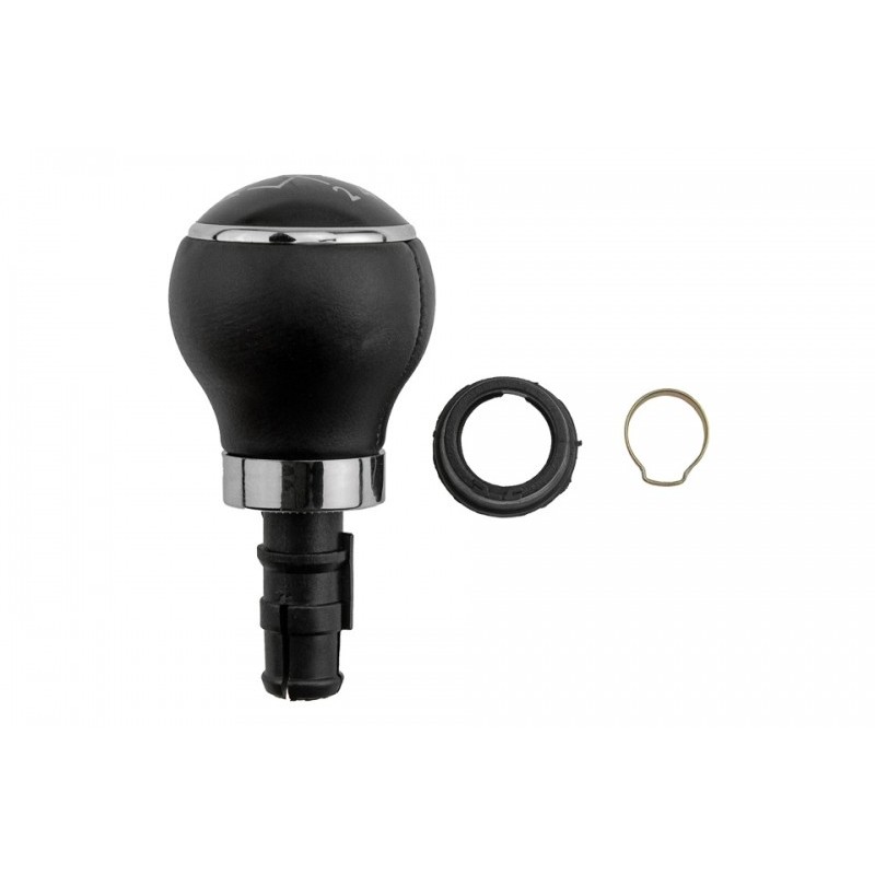 Maner schimbator viteze Vw Golf 5 2003-, Golf 6 2008-, Golf Plus 2005-, Jetta 2006-, 6 trepte, Capac Negru, Piele, GZB-VW-028