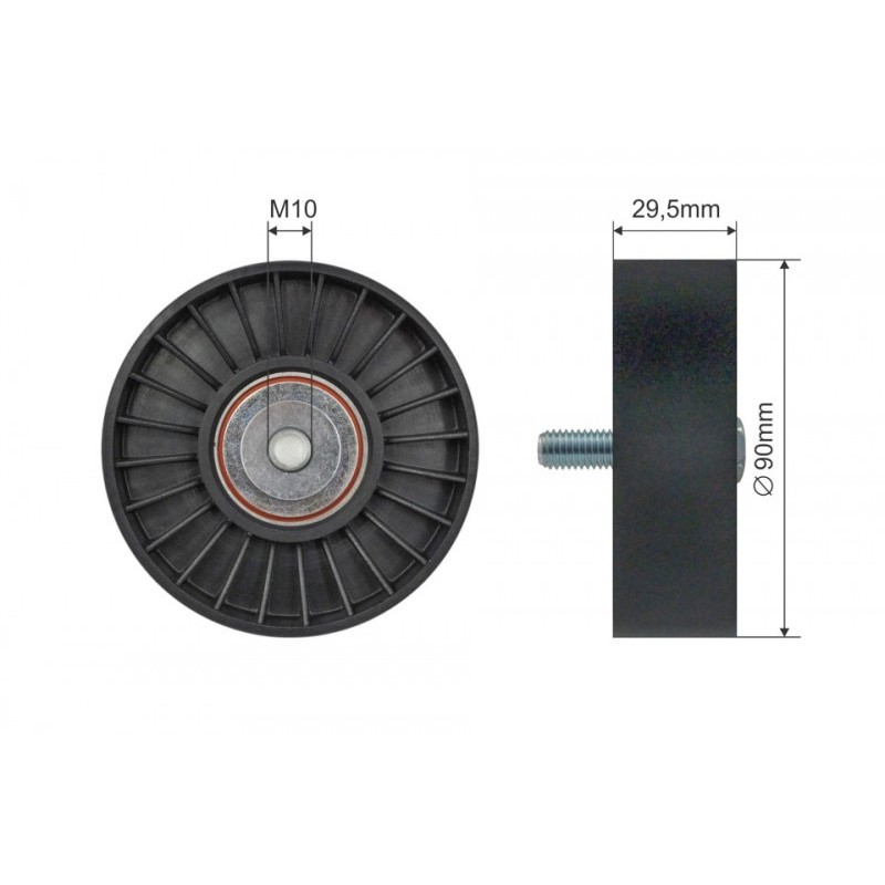 Rola intinzator curea transmisie Ford Mondeo, (Gbp) 1.6 16v, 1.8 16v, 2.0 16v 1993-2000, 93BB 19A216 AD