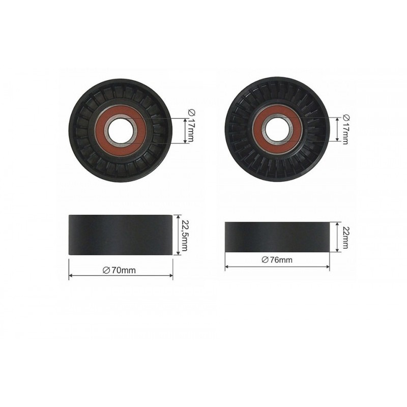 Rola intinzator curea transmisie Mercedes A (W168), Vaneo (414) 1.4-2.1 07.97-07.05, RNK-ME-007