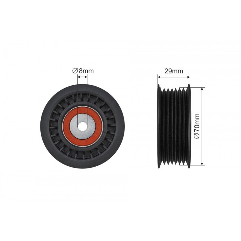 Rola intinzator curea transmisie Smart Fortwo, Forfour 453 0.9-1.0, Renault Twingo 3 2014-, 117507306R