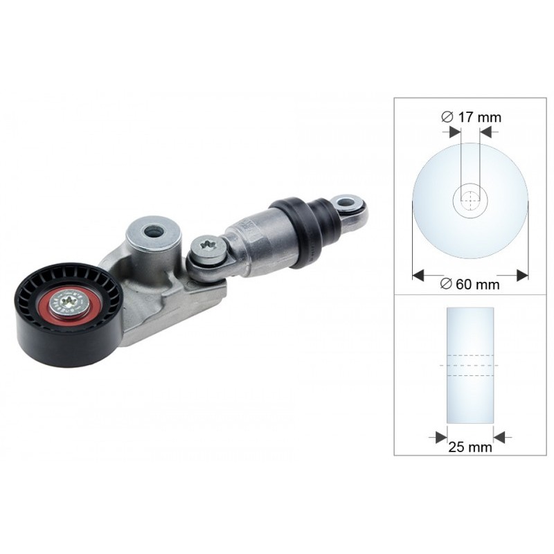 Rola intinzator curea distributie Mazda 2 1.5d 2014-, 3 1.5d 2016-, 2.2d 2014-, Cx-3 1.5d 2015-, S550-15980