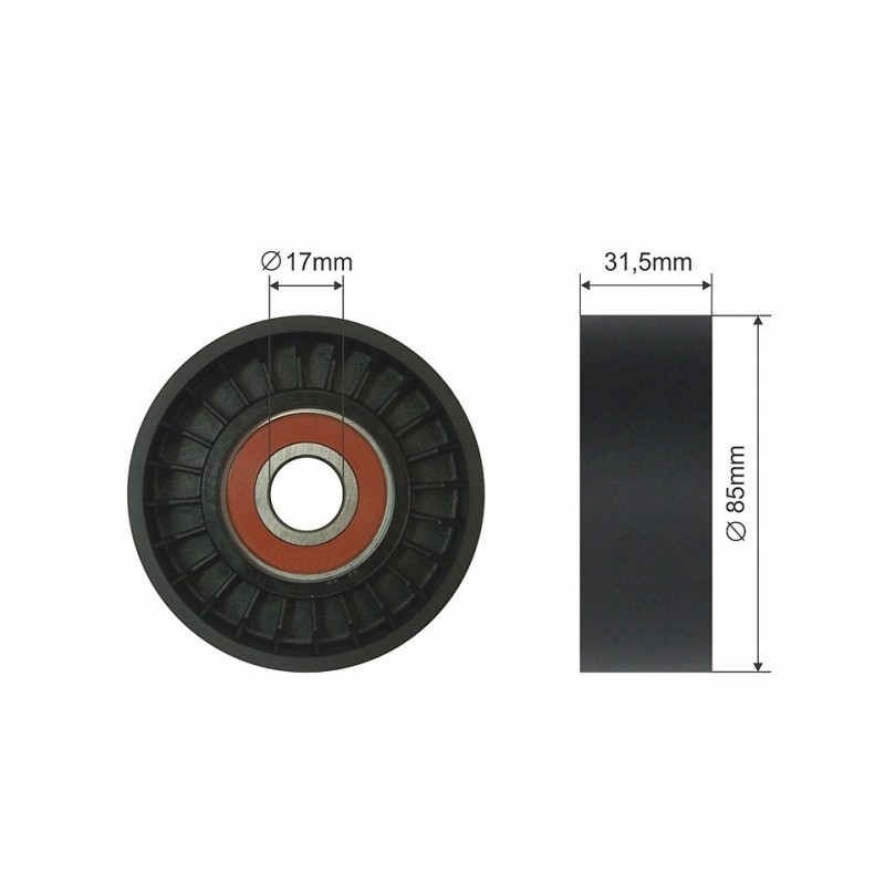 Rola intinzator curea transmisie Nissan Patrol Gr 5, Terrano 2 3.0d 05.2000-, 188-00