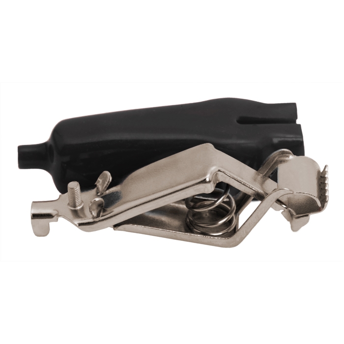 Clema contacte electrice tip cleste crocodil, extra mare, 30A, culoare negru, set 5 buc.