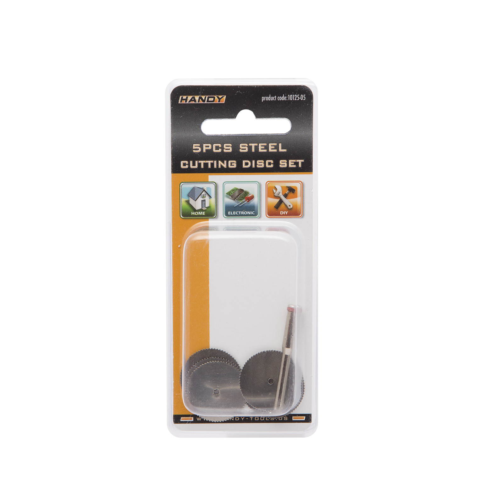 Set discuri de debitare, metalic, tip ferastrau circular, 5 buc disc + ax 3.1mm