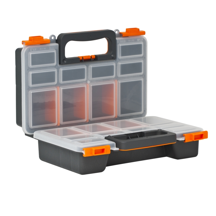 Cutie organizare si sortare, dubla 290x200x120mm, 16 compartimente