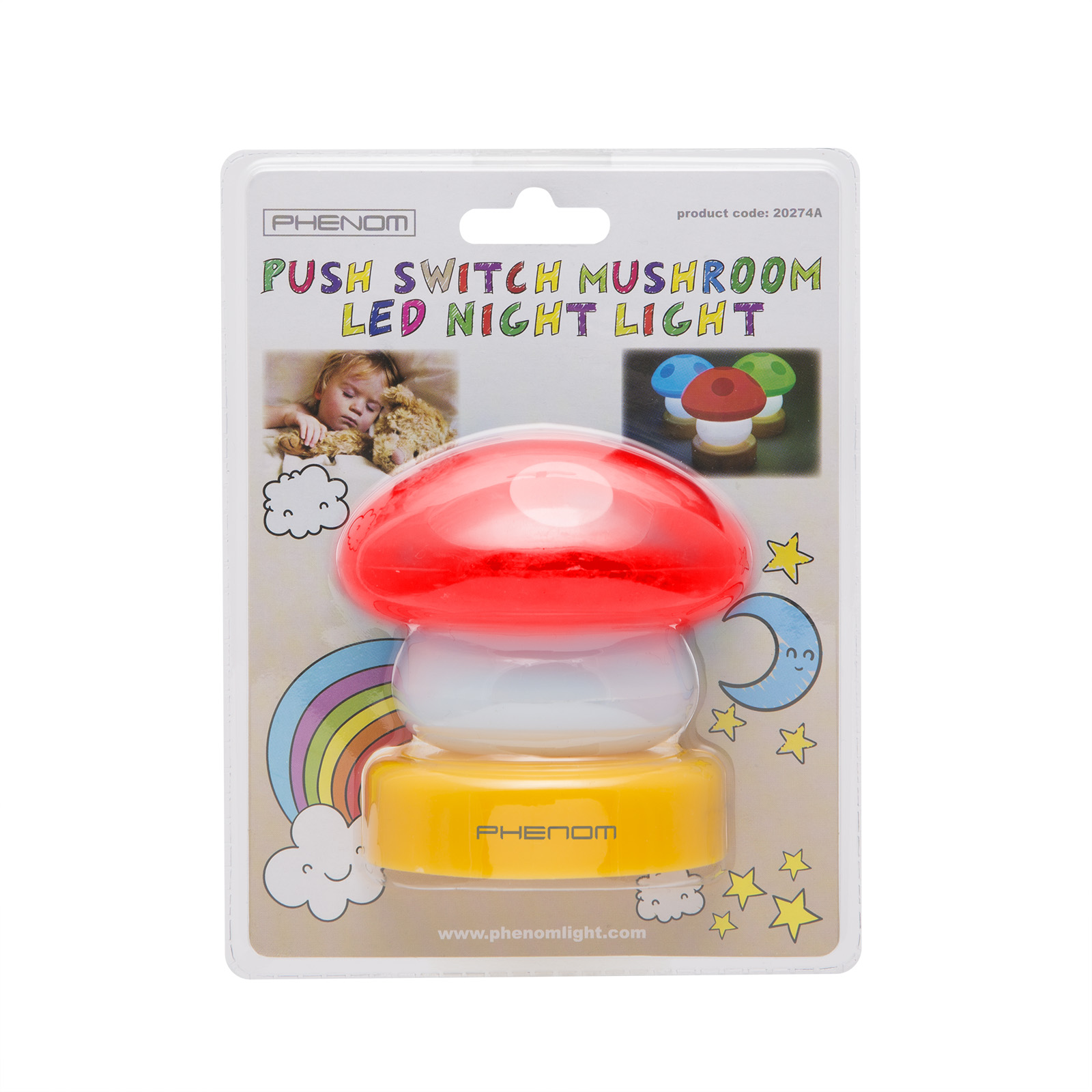 Lampa LED, model Ciuperca rosie