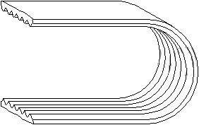 Curea transmisie Skoda Octavia 1 Seat Leon Renault Megane Peugeot 307 Vw Bora Golf Topran 6PK1125