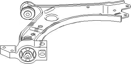 Brat fata Topran pentru Audi A3 2003- Seat Altea Leon 2004- Skoda Octavia 2 Vw Caddy 3 Golf Plus Golf 5 Golf 6 Vento 3 , inferior dreapta