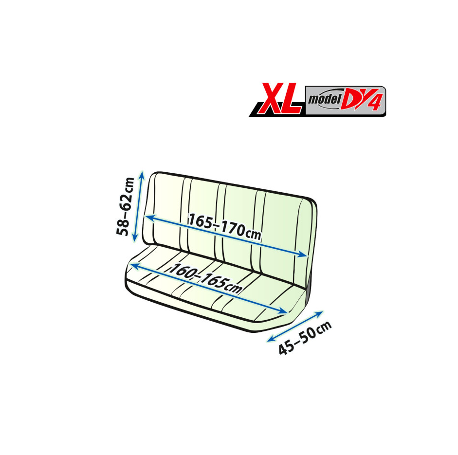 Husa pentru bancheta de patru persoane ARES - DV4, marime XL