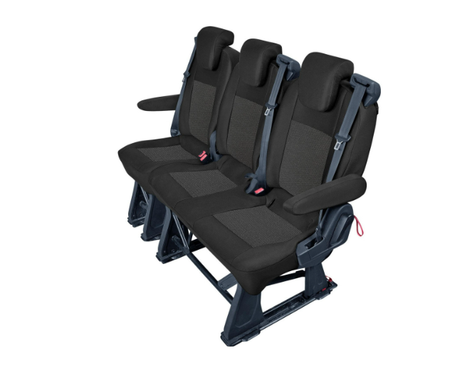 Set huse scaun dedicate Ford Transit Custom, Turneo Custom I, 2012-2023, 3 locuri, pentru randul 2 si 3 de scaune