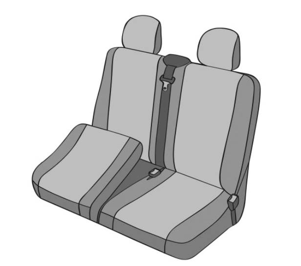 Set huse scaun dedicate Ford Transit 2018-, cu scaune 1+2 locuri, imitatie din piele