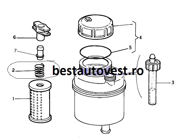 Arc filtru Hidraulic OE Renault Premium, camion 5000820896
