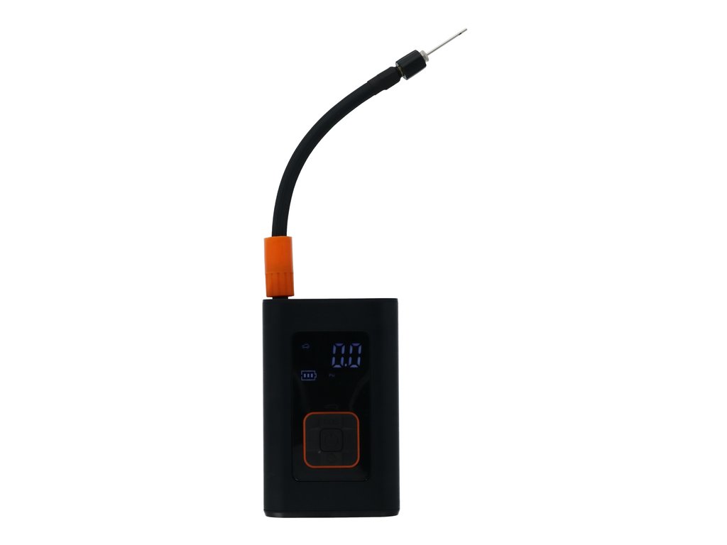 Compresor aer auto compact portabil, Carpoint, 12V, 7,4V; 60W, 150 PSI sau 10,3 bar, cu lanterna