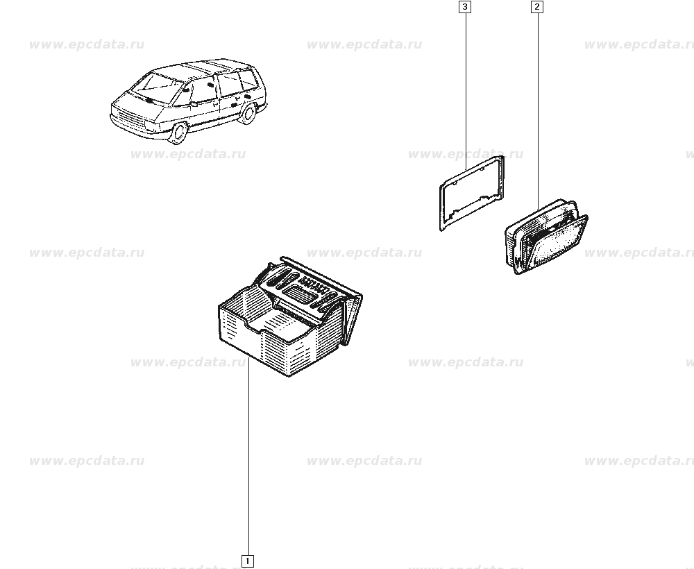 Cadru scrumiera usa OE Renault 1 1995-2003, Espace 1 , original 7700665167