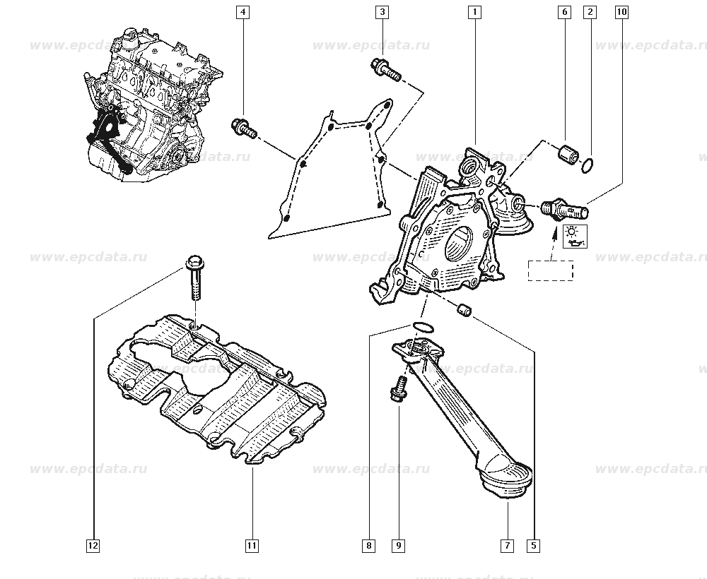 Bucsa de centrare motor Renault Clio 2 , Twingo 2