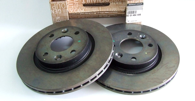 Set discuri frana fata Dacia Logan 2004-2012, Sandero 2008-2019 ventilat 259 x 20,6 Nissan Kubistar si Renault R19 Clio 1, Clio II, Kangoo 1998-; Megane 1, Thalia 1, Twingo 1993-2014, OEM 8201464598