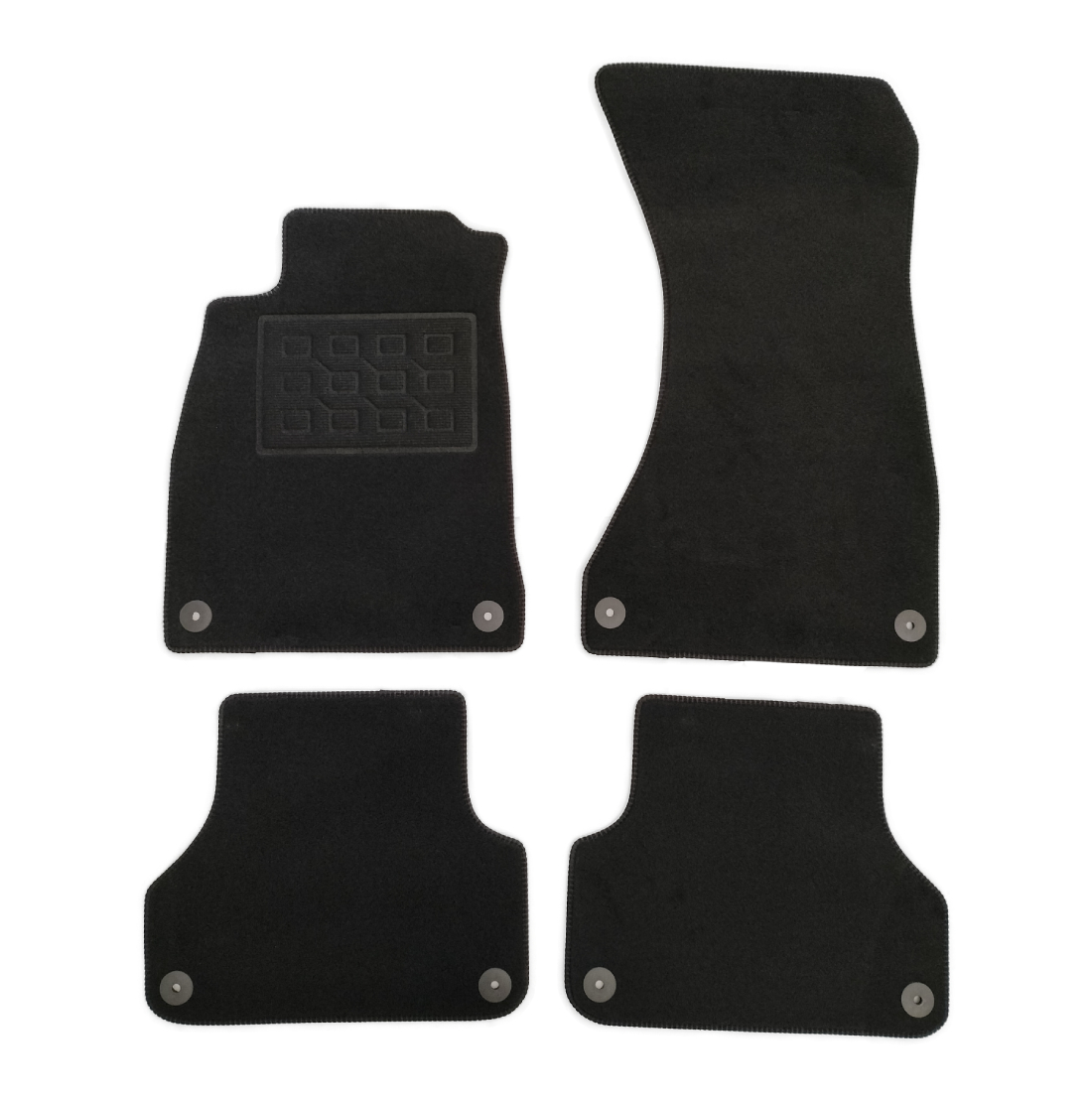 Covorase mocheta Audi A4 (B9) 2015-prezent, Sedan, Avant, Negre, set de 4 Buc.