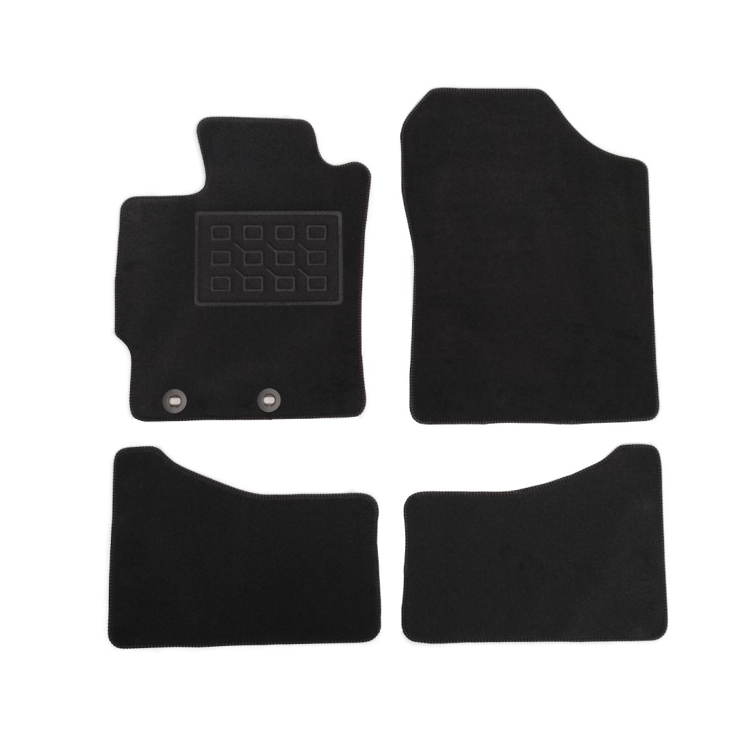 Covorase mocheta Toyota Yaris (XP130) Hybrid 2012-2020, Yaris Hybrid 2017-2020, Facelift, Negre, set de 4 Buc.