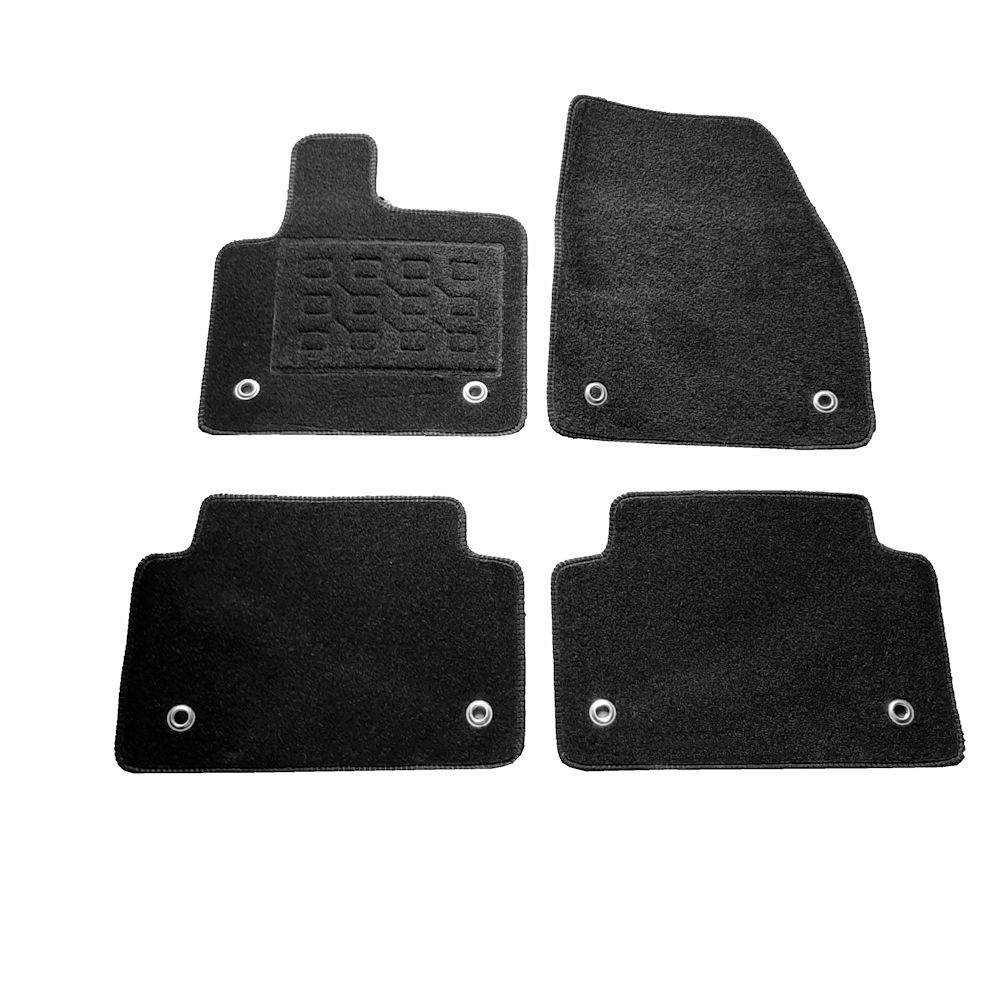 Covorase mocheta Lange Rover Range Rover Evoque 2019-prezent, Negre, set de 4 Buc.