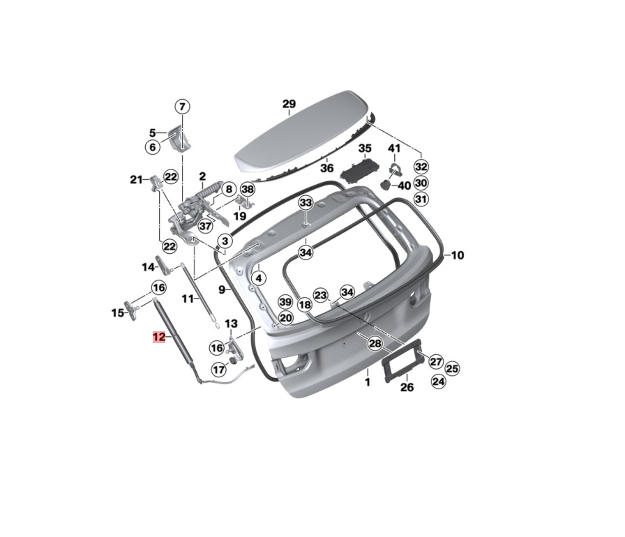 Amortizor haion Bmw Seria 3 F31 07.2016-2006 .2019, Dreapta, 51247462540