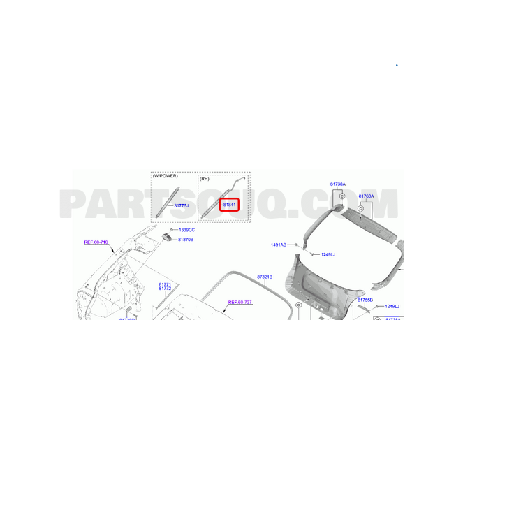 Amortizor haion Hyunday Ioniq 5 2021-, Dreapta, 81841GI101