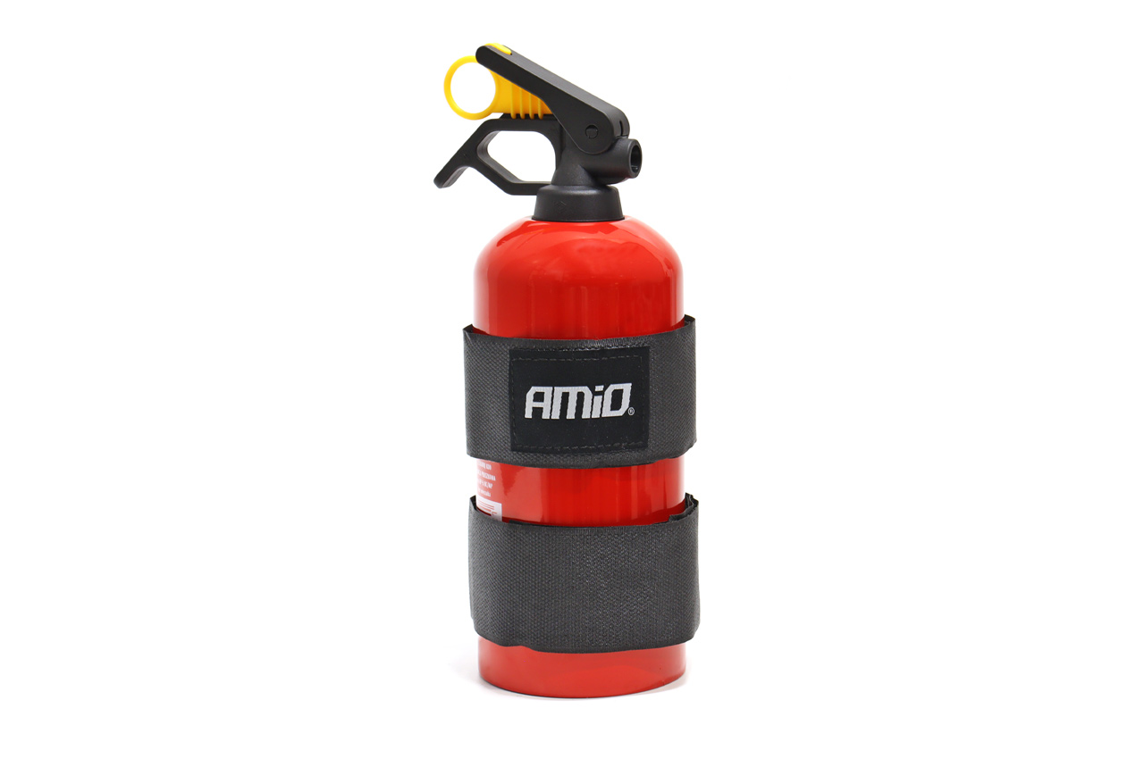Suport cu curea velcro pentru stingatorul de incendiu, AMIO, 2 buc