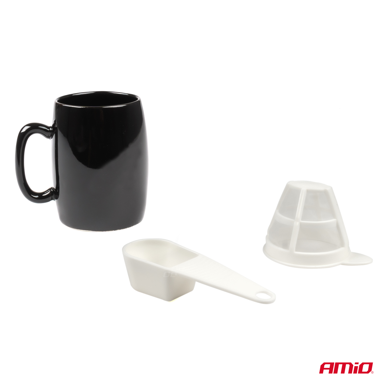 Aparat de cafea cu conector pentru priza auto, 0.15L, 12V, 170W, AMIO, 1 buc