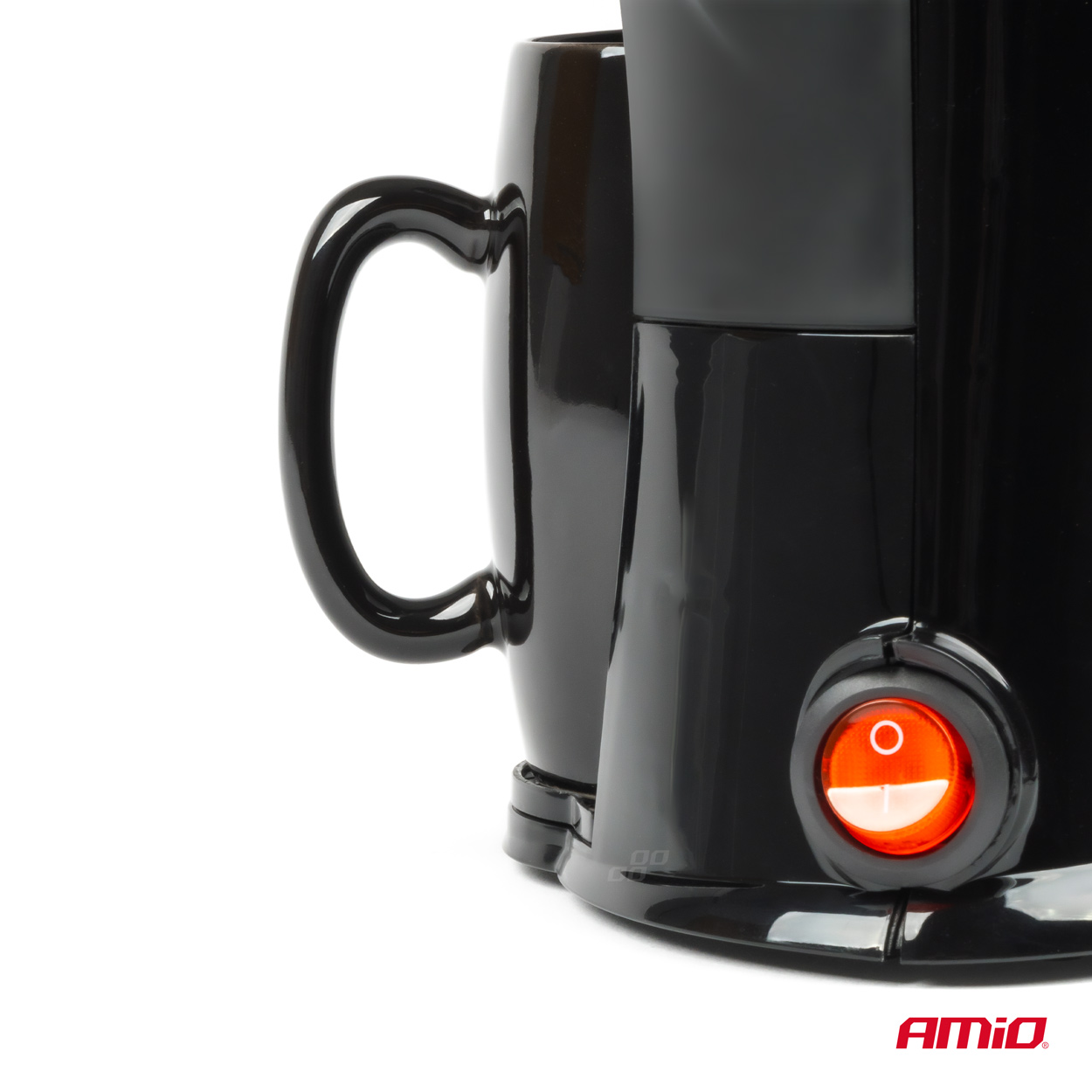 Aparat de cafea cu conector pentru priza auto, 0.15L, 12V, 170W, AMIO, 1 buc