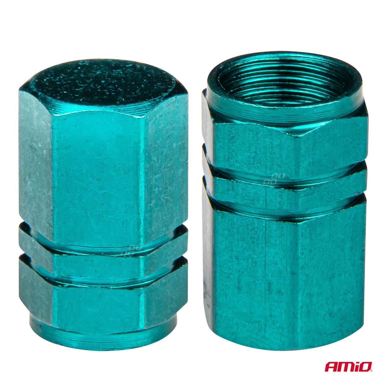 Set capace ventil 4 buc aluminiu, verde