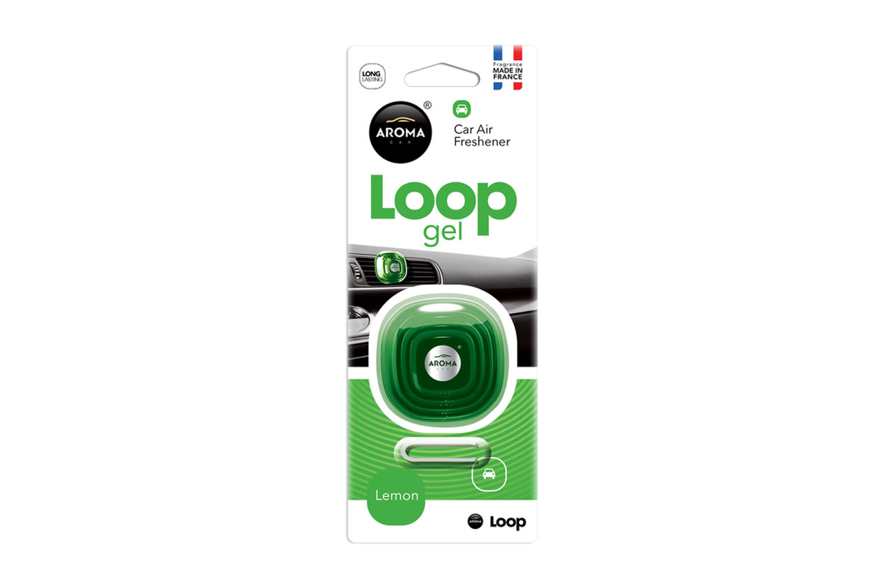Odorizant auto aroma, Car Loop Lemon, AMIO, 1buc