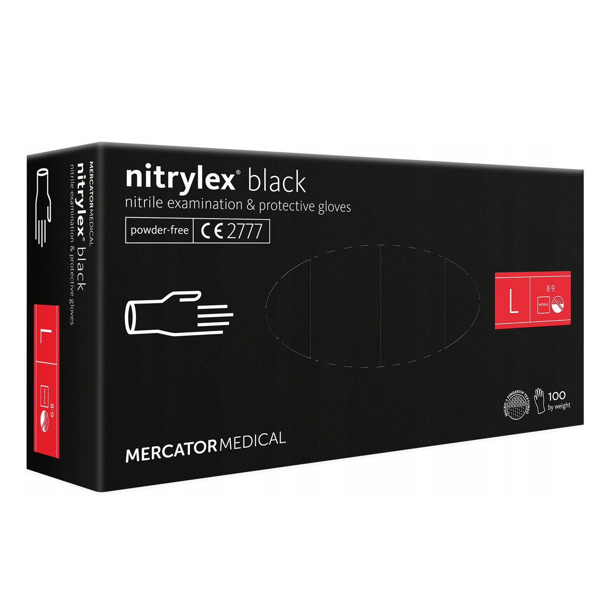 Set manusi Nitrylex Basic marime L, 100 buc.