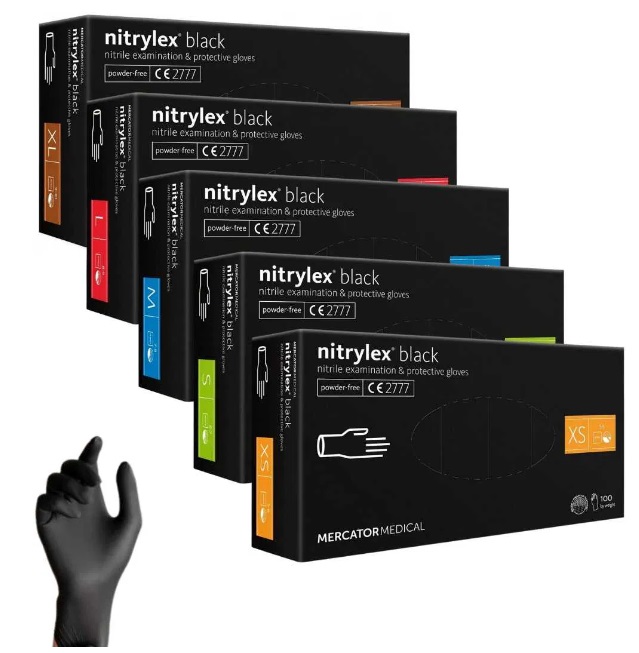 Set manusi Nitrylex Basic marime L, 100 buc.