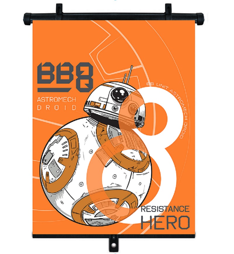 Parasolar auto lateral 35x45 cm Star Wars, tip roleta, 1buc
