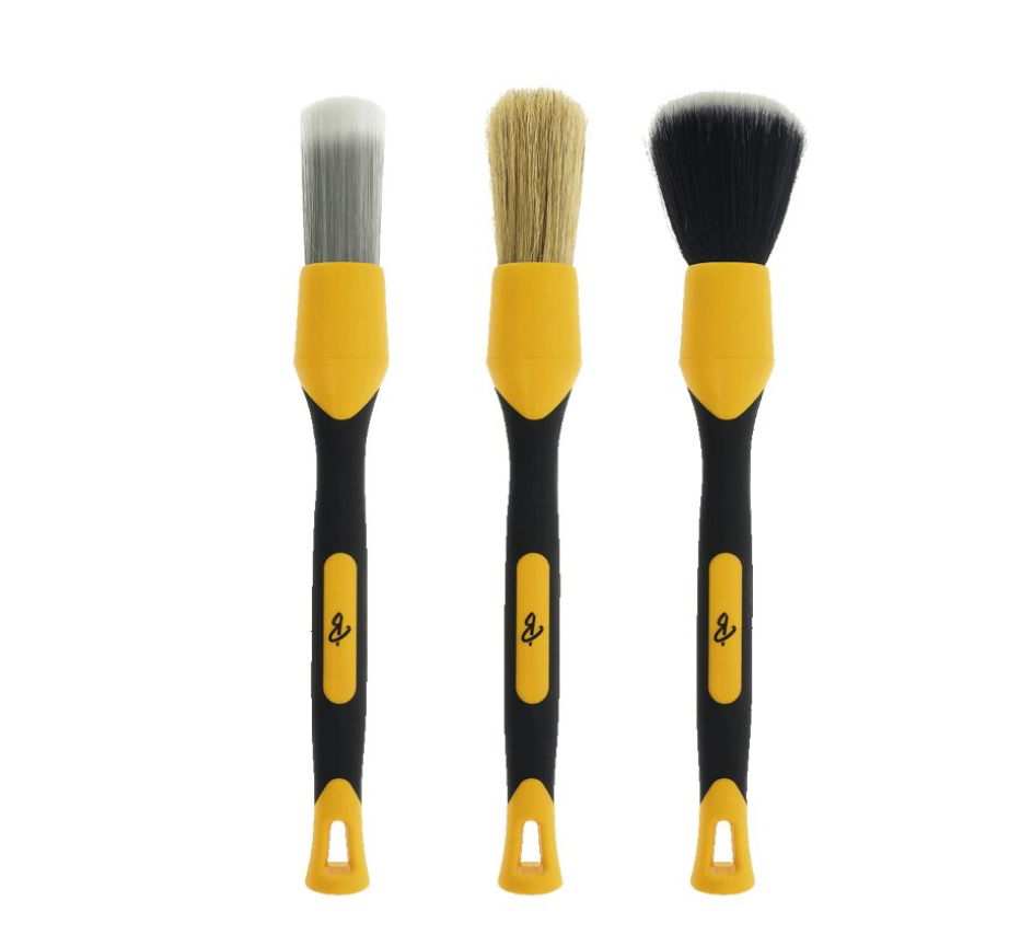 Set 3 pensule detailing, interior-exterior, cu adaptor cu cot, BLN0520 Billionaire