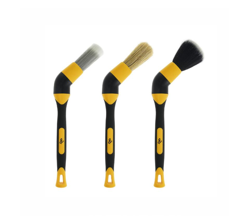 Set 3 pensule detailing, interior-exterior, cu adaptor cu cot, BLN0520 Billionaire
