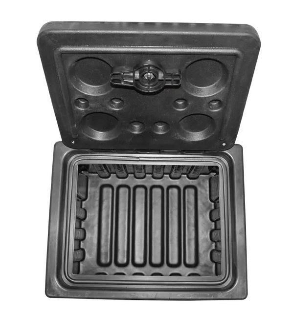 Lada pentru scule fara suport, din plastic negru 380x400x500 mm