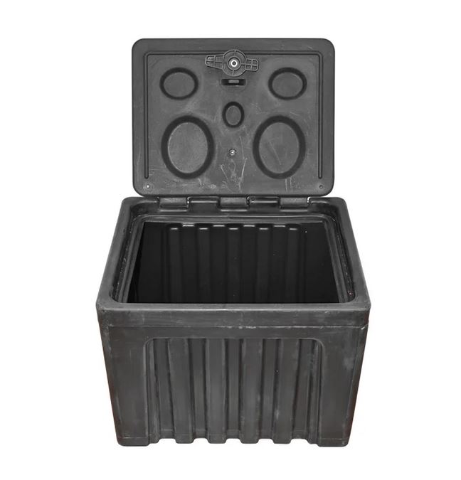 Lada pentru scule fara suport, din plastic negru 468x470x600 mm