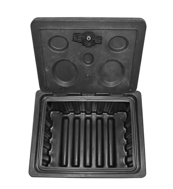 Lada pentru scule fara suport, din plastic negru 468x470x600 mm