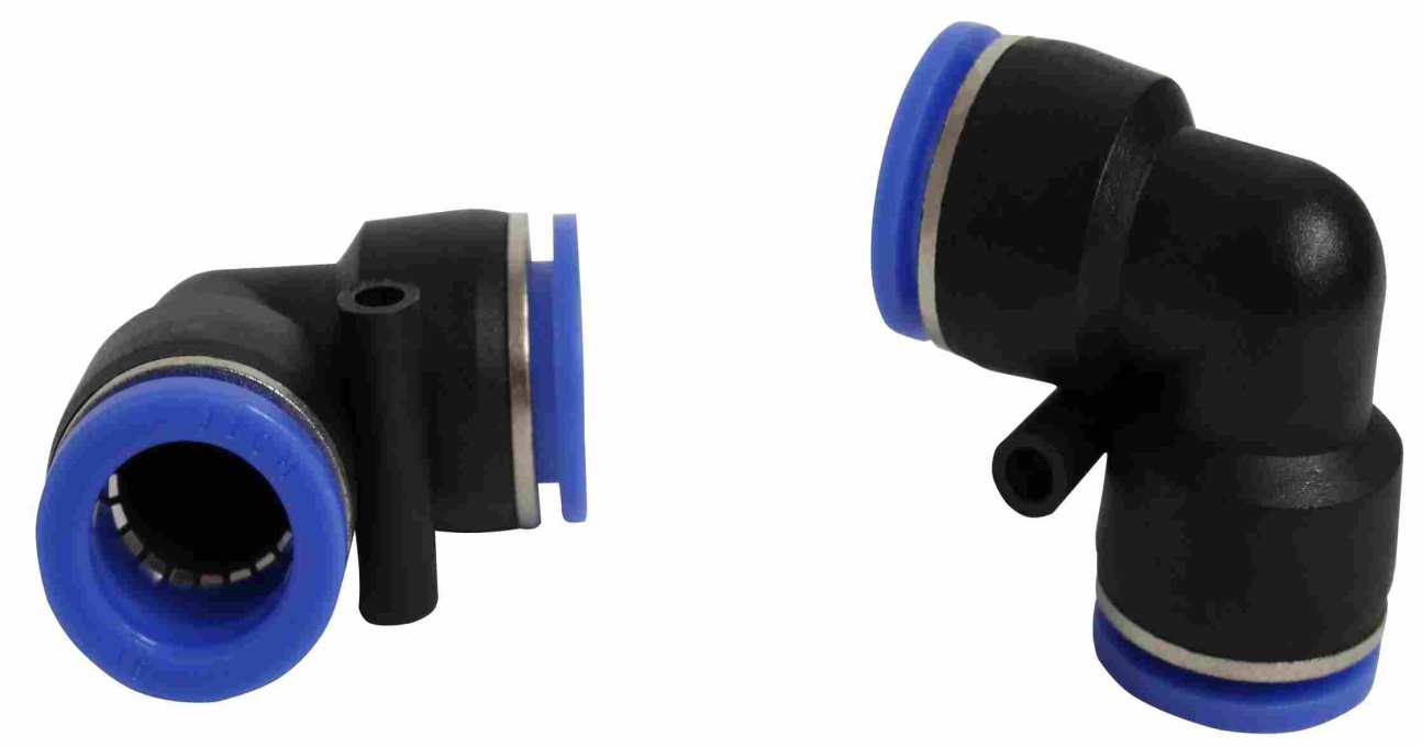 Cupla aer M16 , mufa rapida cot 90 grade, plastic