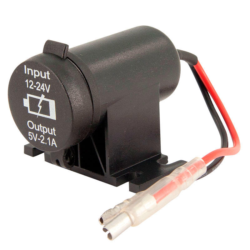 Priza USB suplimentara 5V-2.1A, 2 iesiri, 12V, cu suport montare