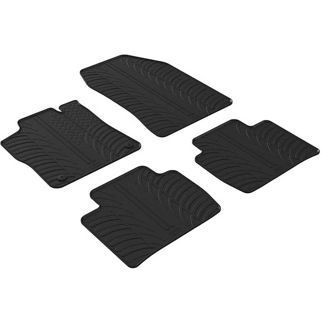 Set covorase auto din cauciuc Peugeot 408 X/PHEV Coupe Crossover 06.2022- , 4 buc., Gledring