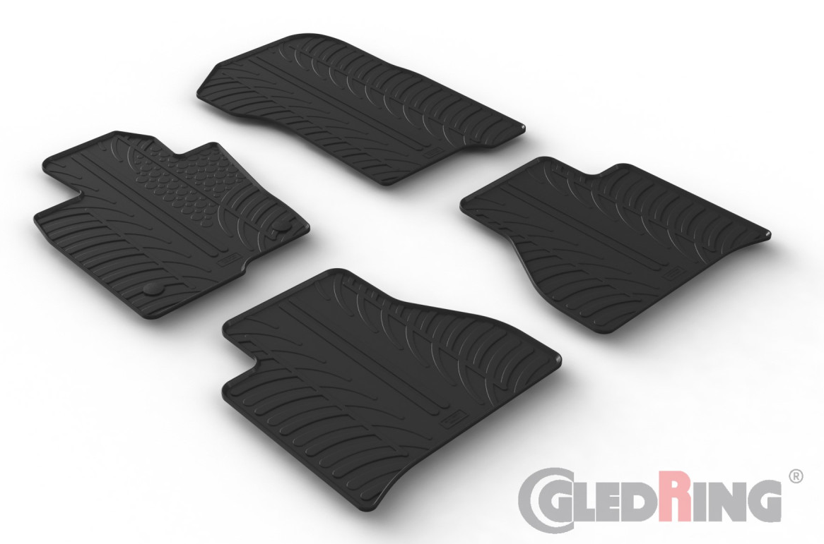 Set covorase auto din cauciuc Mercedes Benz Clasa X (W470) 11.2017-2020 (pentru modele cu cutie automata, pentru modele PickUp, Truck)