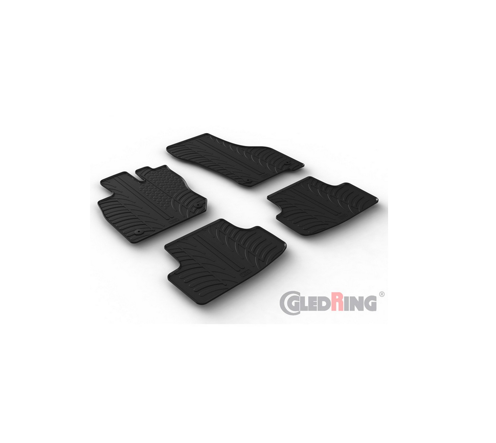 Set covorase auto din cauciuc VW Golf 8 Mhev (eTSI) HB 06.2020- (pentru modele cu cutie automata)